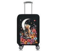 SICANAUO Housses de bagages, protection élastique, housse de valise personnalisée, housses de rangement anti-rayures pour bagages, protection de cas de voiture de voyage, Couleur, S(19-21 Zoll), Style