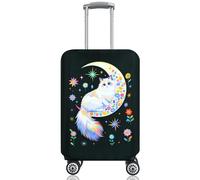 SICANAUO Housses de bagages, protection élastique, housse de valise personnalisée, housses de rangement anti-rayures pour bagages, protection de cas de voiture de voyage, Couleur, S(19-21 Zoll), Style