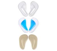 Sicheii Lot de 3 Paires d'Inserts de Soutien de la Voûte Plantaire en Gel Pour Homme et Femme - Soutien de la Voûte Plantaire - Semelles Adhésives pour Fasciite Plantaire - Coussin de Talon, B