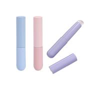 Sicheii Lot de 3 pinceaux à lèvres en silicone avec couvercle, brosse à lèvres réutilisable, portable, baume à lèvres, applicateur pour femme, rouge à lèvres, gloss et encre, correcteur (3 couleurs)