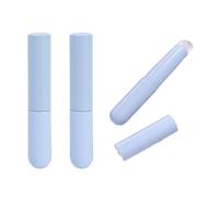 Sicheii Lot de 3 pinceaux à lèvres en silicone avec couvercle, brosse à lèvres réutilisable, portable, baume, masque de maquillage, applicateur pour rouge à lèvres, gloss et encre, anti-cernes (bleu)