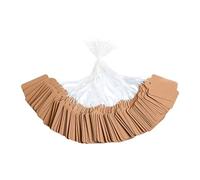 Sicheii Lot de 300 étiquettes de prix avec ficelle, étiquettes de vêtements de 3,5 x 2,2 cm, étiquettes de bijoux pour étiquetage, petites étiquettes cadeaux, étiquettes à suspendre en papier kraft