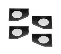 Sicheii Lot de 4 protections d'angle antidérapantes en verre pour aquarium pour bord de meubles de maison, base d'aquarium noir pour absorption des chocs
