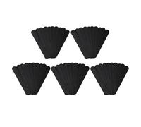 Sicheii Lot de 50 doublures de sudation pour chapeau de golf, doublure absorbante jetable pour baseball, bande adhésive pour chapeaux, protection contre la transpiration pour homme et femme, Noir ,