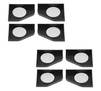 Sicheii Lot de 8 protections d'angle antidérapantes en verre pour aquarium pour bord de meubles de maison, base d'aquarium noir pour absorption des chocs