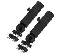 Sicheii Support de parapluie réglable pour chariot de golf, support de parapluie universel pour chariot de golf, support de serrage pour chaise de plage, poussette, fauteuil roulant (2 pièces)