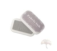 Sicheii Tampons encreurs pour tampons en caoutchouc, tampon encreur pour tissu, bois, papier, tampon encreur lavable pour empreintes digitales, tampons encreurs artisanaux, couleur grise