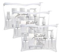 Sichler Beauty 3 trousse de voyage avec 7 flacons à remplir