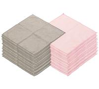 Sichler Beauty : 30 serviettes démaquillantes en microfibres - Roses et grises G