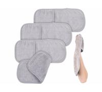 Sichler Beauty : 4 gants de toilette en microfibres Gris G