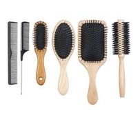 Sichler Beauty : Ensemble complet de peignes & brosses à cheveux - 6 pièces G