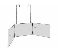 Sichler Beauty Miroir triptyque avec crochets télescopiques