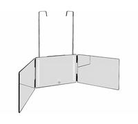 Sichler Beauty Miroir triptyque rechargeable avec éclairage LED et crochets télescopiques