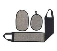 Sichler Beauty : Sangle lave-dos et gants massage & peeling pour visage et corps G