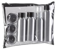 Sichler Beauty Trousse de voyage avec 7 contenants en PVC et aluminium