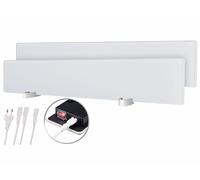 Sichler Haushaltsgeräte 2 chauffages anti-moisissure infrarouges en verre