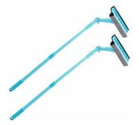 Sichler Haushaltsgeräte Lave-vitres articulés télescopiques avec éponge et raclette, lot de 2