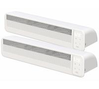 Sichler Haushaltsgeräte 2 ventilateurs répartiteurs rechargeables pour radiateur
