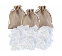 3 absorbeurs dhumidité réutilisables avec 50 capsules de gel de silice 5 g [Sichler Haushaltsgeräte]