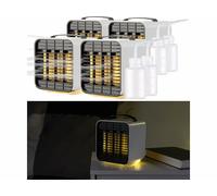 Sichler Haushaltsgeräte 4 mini rafraîchisseurs d'air sans fil avec fonction Veilleuse LW-100