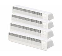 Sichler Haushaltsgeräte 4 ventilateurs répartiteurs rechargeables pour radiateur