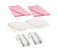 Sichler Haushaltsgeräte 6 chiffons en microfibres pour nettoyeur vapeur DB-200.b/DB-350.b