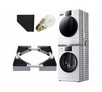 Sichler Haushaltsgeräte Cadre de jonction pour superposition lave-linge et sèche-linge avec sangle