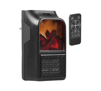 Sichler Haushaltsgeräte Mini chauffage soufflant télécommandé 500 W sur prise secteur - LV-255.LED