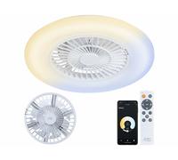 Plafonnier LED CCT connecté avec ventilateur VT-960.led avec commandes vocales