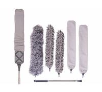 Sichler Haushaltsgeräte Plumeau télescopique 210 cm avec 5 embouts différents