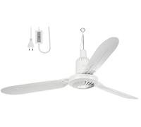 Sichler Haushaltsgeräte Ventilateur de plafond mobile 3 pales à suspendre VT-312.m avec minuteur - 105cm