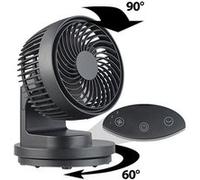Sichler Haushaltsgeräte : Ventilateur de table USB 5 W à 3 niveaux de vitesse et oscillation VT-120.T G