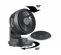 Sichler Haushaltsgeräte : Ventilateur de table USB 5 W à 3 niveaux de vitesse et oscillation VT-120.T G