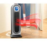 Sichler Radiateur soufflant numérique en céramique NC-5460-911 avec thermostat & oscillation, FB, 2.000 W radiateur rayonnant antigel chauffage d'appoint ventilateur radiateur wellness hiver refroidis