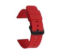 SiChouwz 12mm 14mm 16mm 18mm 19mm 20mm 21mm 22mm 24mm Bracelet De Montre De Remplacement En Silicone Bracelet En Caoutchouc Bracelet De Montre De Sport(Dark Red black BK,22mm)