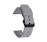 SiChouwz 12mm 14mm 16mm 18mm 19mm 20mm 21mm 22mm 24mm Bracelet De Montre De Remplacement En Silicone Bracelet En Caoutchouc Bracelet De Montre De Sport(Grey black buckle,16mm)