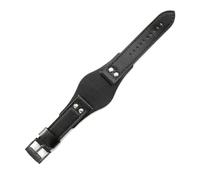 SiChouwz Bracelet De Montre En Cuir Vachette Véritable Compatible Avec Les Montres Fossil Séries CH2564, CH2565 Et CH2891. Respirant 22 Mm(Black Green)