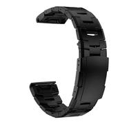 SiChouwz Bracelet de montre en titane QuickFit 26 mm compatible avec Garmin Fenix 7X 7 6 6X Pro 5X Plus Mk2 Bracelet en métal 22 mm Epix Gen 2 MARQ 955 D2 G1(Black,QuickFit 26mm)