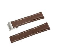 SiChouwz Compatible Avec Les Outils De Bracelet De Montre En Cuir Véritable Breitling Avenger 20 Mm 22 Mm 24 Mm(Brown Silver buckle,22mm)