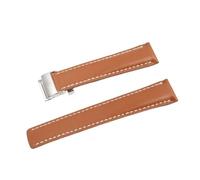 SiChouwz Compatible Avec Les Outils De Bracelet De Montre En Cuir Véritable Breitling Avenger 20 Mm 22 Mm 24 Mm(Orange Silver buckle,22mm)