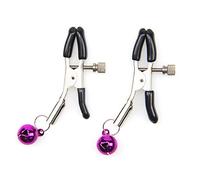 SiChun Paire de pinces à tétons réglables pour femme et homme pour retenue de lit Safeword Studios Extra - Violet et 1 paire
