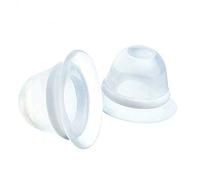 SiChun téton non verti à loquet sur les difficultés ultra correcteur 35 mm 100% silicone médical aide à l'allaitement maternel avec coque de transport 2 compte, plus grande taille