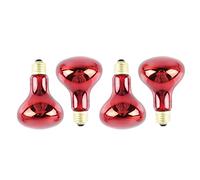Sichuny Lot de 4 ampoules chauffantes infrarouges 100 W pour lézards, barbes, caméléons, serpents, reptiles et amphibiens 220 V