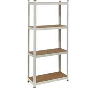 Sicignano Casalinghi Ingrosso Casalinghi Arredo Giardino Hotellerie Étagère en métal avec 5 étagères MDF, 90 x 40 x 180 cm, blanc (75 x 30 x 173 cm, 2, boîte)
