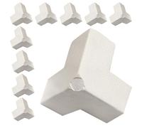 Sicignano Lot de 10 angles à trois voies en polystyrène expansé EPS - blancs, 11 x 11 x 11 cm - Protection pour emballages, bords et coins pendant le transport et le stockage