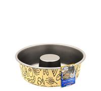 Sicignano Lot de 2 formes de beignets antiadhésifs en aluminium Ø 21 x 6 cm pour four et friteuse à air Couleurs assorties