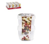 Sicignano Lot de 2 pots en plastique ML.200 TRANSPP. CM.9X6.5h
