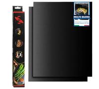 Sicignano Lot de 2 tapis de barbecue anti-adhésifs 30 x 40 cm