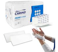 Sicignano | Lot de 2400 lingettes en papier jetables pliées en Z pour distributeur, 12 paquets de 200 serviettes, 2 voiles en cellulose, dimensions feuille 24 x 21,5 cm - salles de bains publiques