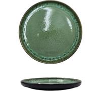 Sicignano Lot de 6 assiettes plates Ø 26,5 cm | Céramique réactive | Vert